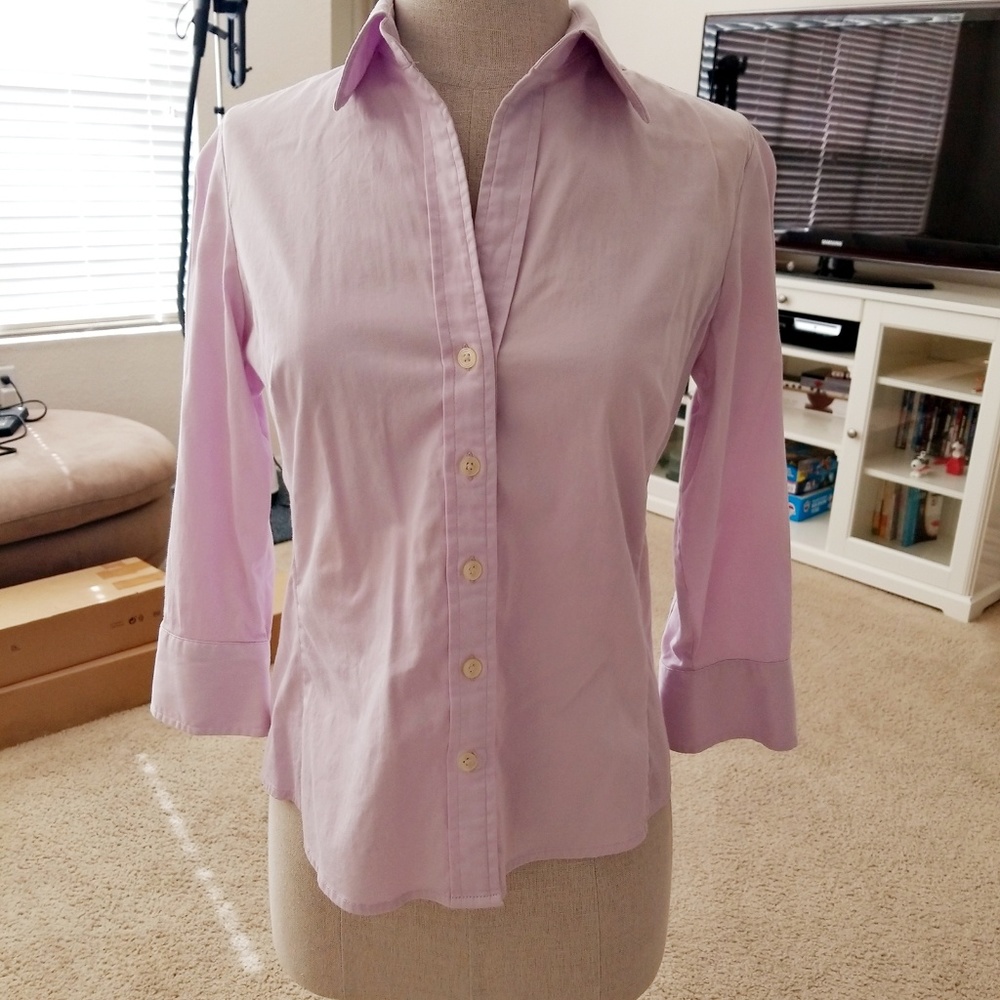 Banana Republic Slim Fit button shirt 3/4 sleeves.